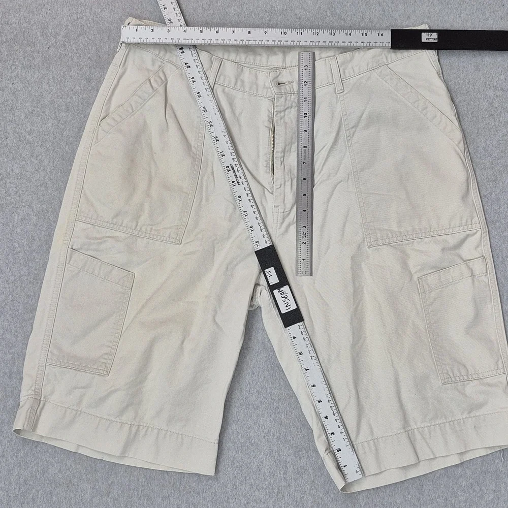 Polo Jeans Company Ralph Lauren Men Shorts 38 Beige Cargo Twill Field Y2K READ